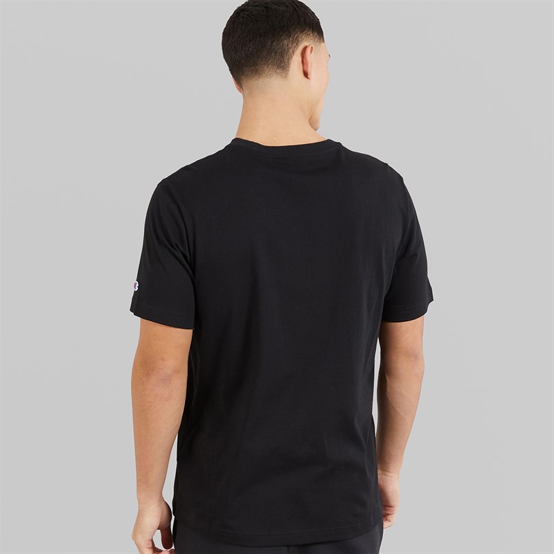 Champion Mens State Of Play Varsity Logo T-Shirt Black
