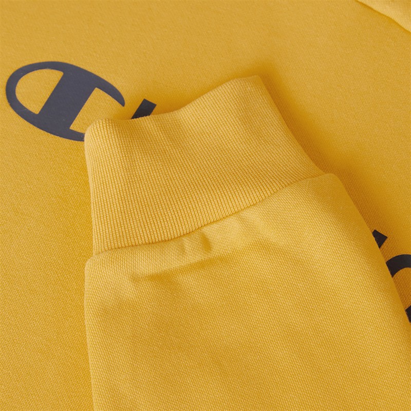 Champion Mens Graphic Shop Logo Hoodie Yellow