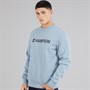Champion Mens Graphic Shop Logo Sweatshirt Light Blue