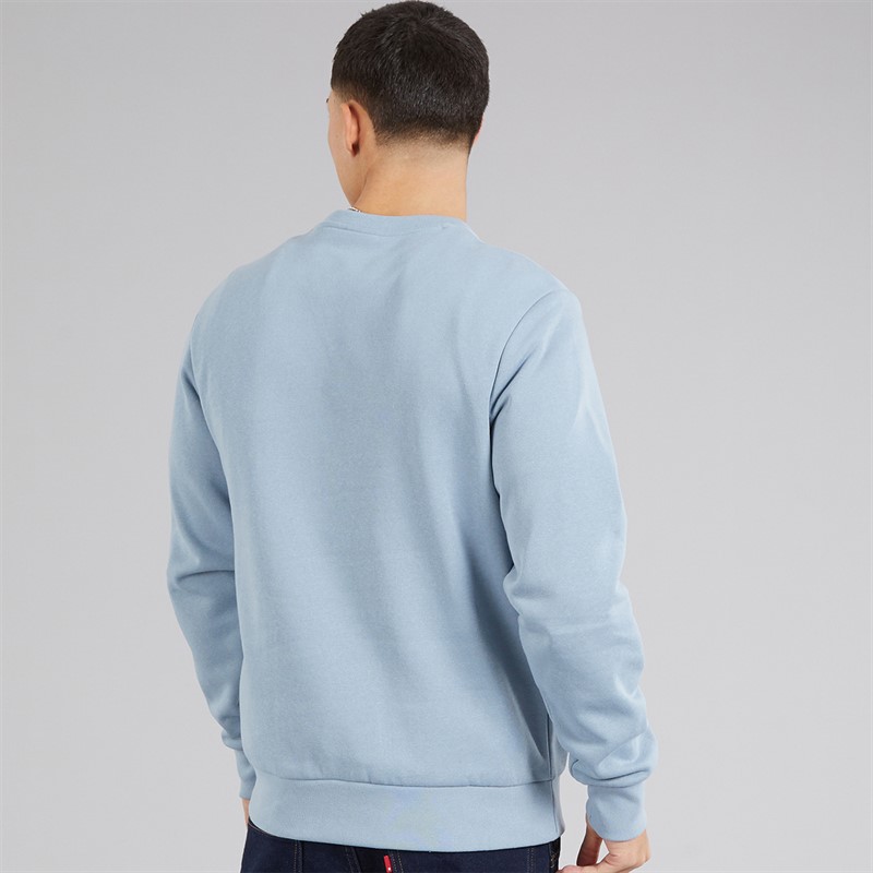 Champion Mens Graphic Shop Logo Sweatshirt Light Blue