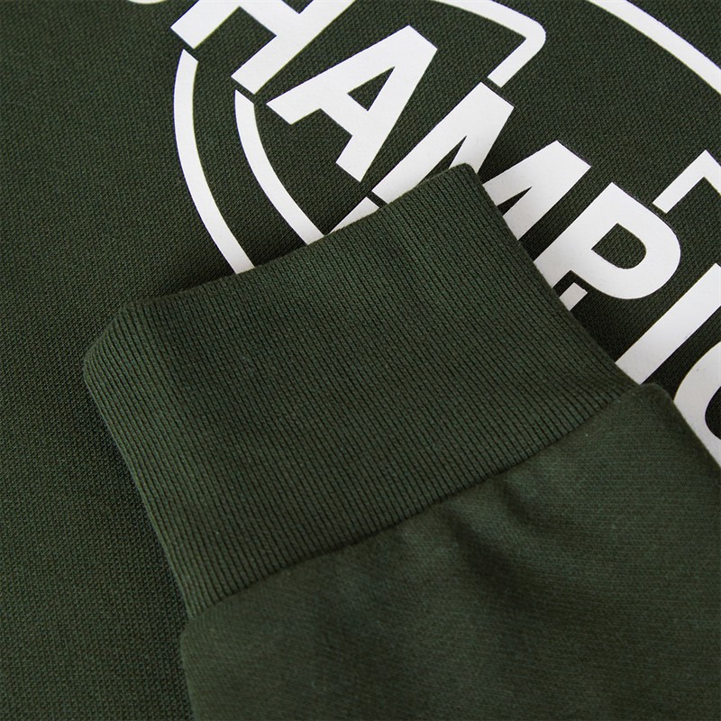 Champion Mens Graphic Shop Logo Sweatshirt Military Green