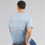 Champion Mens State Of Play Logo Back Graphic T-Shirt Light Blue