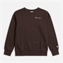 Champion Junior Core Heritage Logo Sweatshirt Chocolate