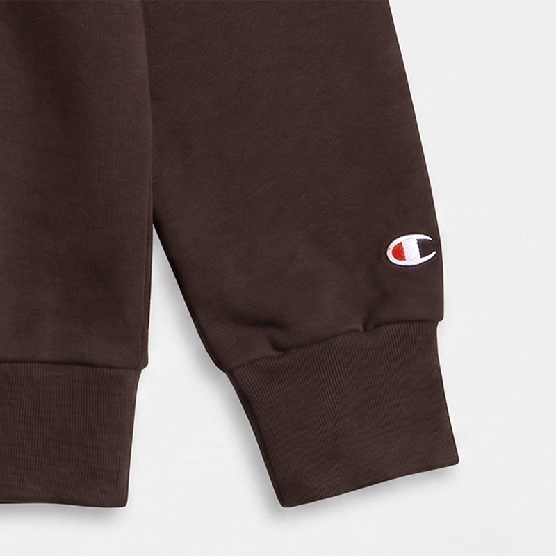 Champion Junior Core Heritage Logo Sweatshirt Chocolate