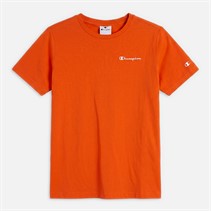 Champion Junior Core Heritage Logo T-Shirt Bright Orange
