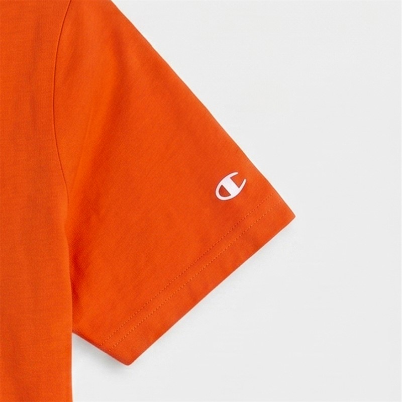 Champion Junior Core Heritage Logo T-Shirt Bright Orange