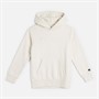 Champion Junior Icons Tonal Logo Hoodie Cream White