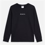 Champion Junior Graphic Shop Long Sleeve T-Shirt Black