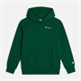 Champion Junior Core Heritage Logo Hoodie Forest Green