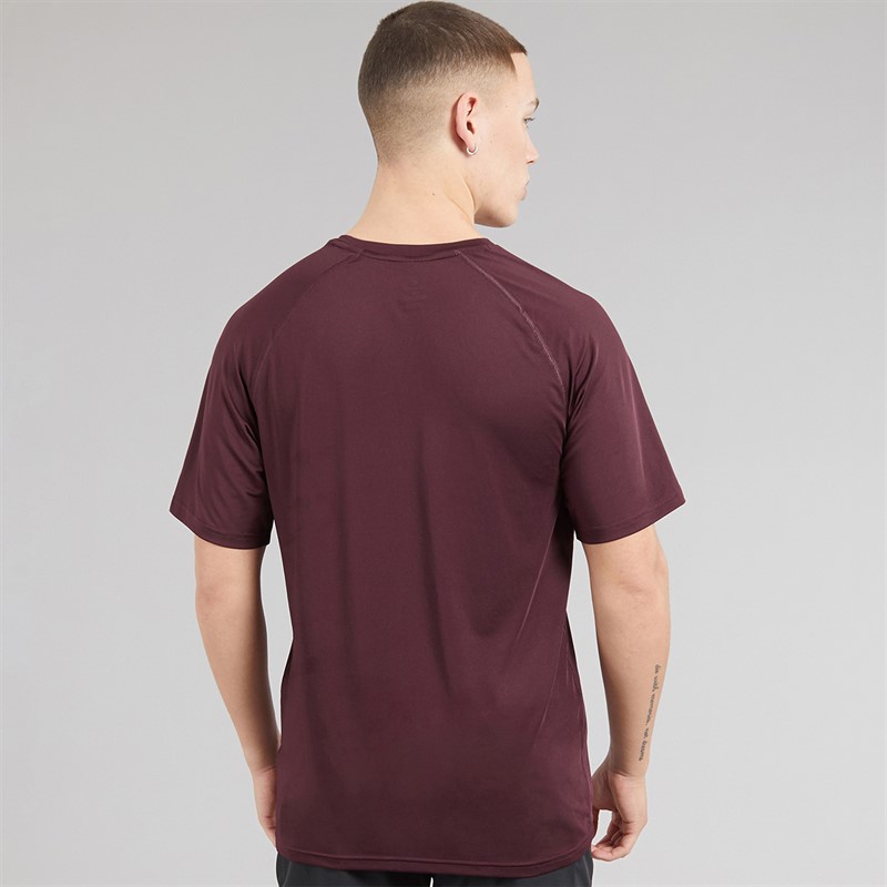 Champion Mens Athletics T-Shirt Burgundy