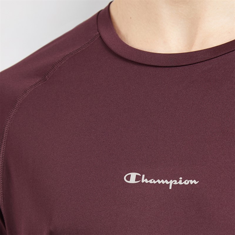Champion Mens Athletics T-Shirt Burgundy
