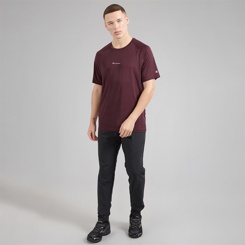 Champion Mens Athletics T-Shirt Burgundy