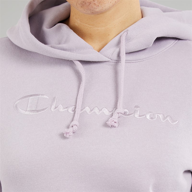 Champion Womens Icons Tonal Logo Hoodie Mauve