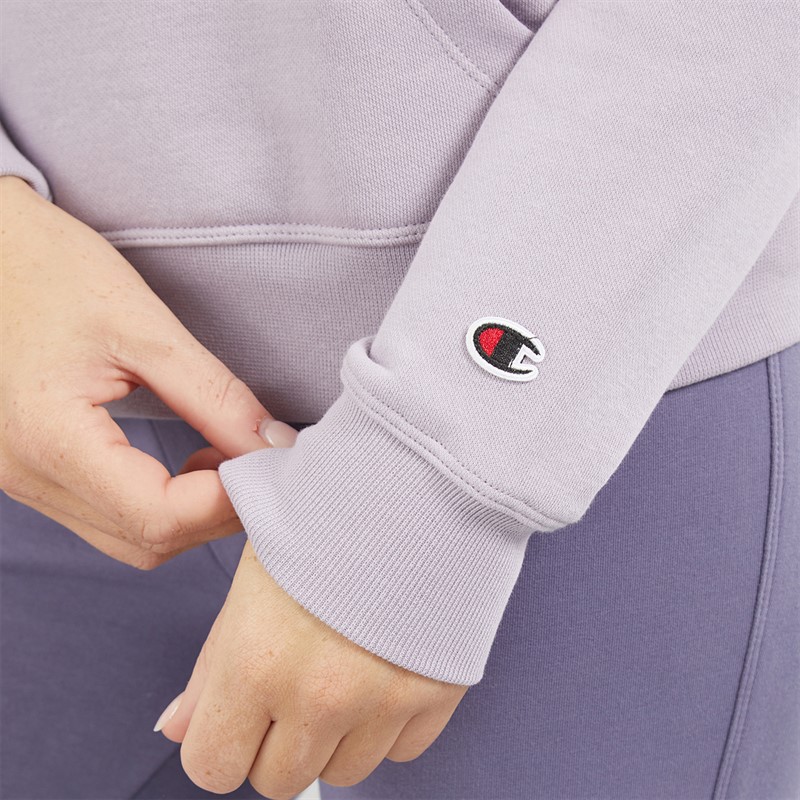Champion Womens Icons Tonal Logo Hoodie Mauve