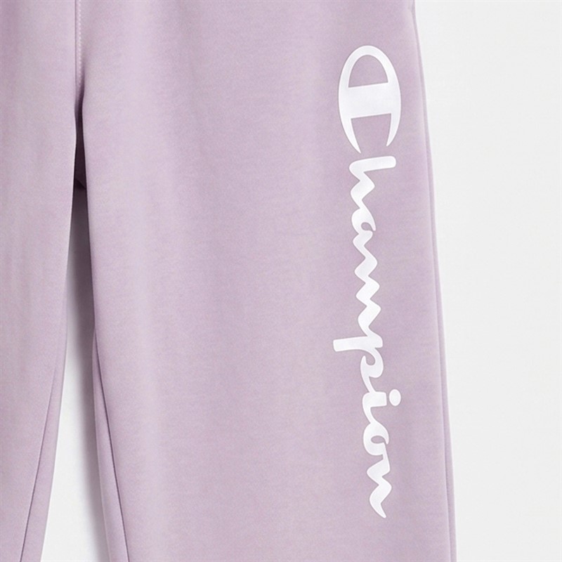 Champion Junior Script Shop Logo Ribbed Cuff Joggers Mauve