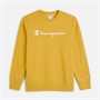 Champion Junior Script Shop Logo Sweatshirt Yellow