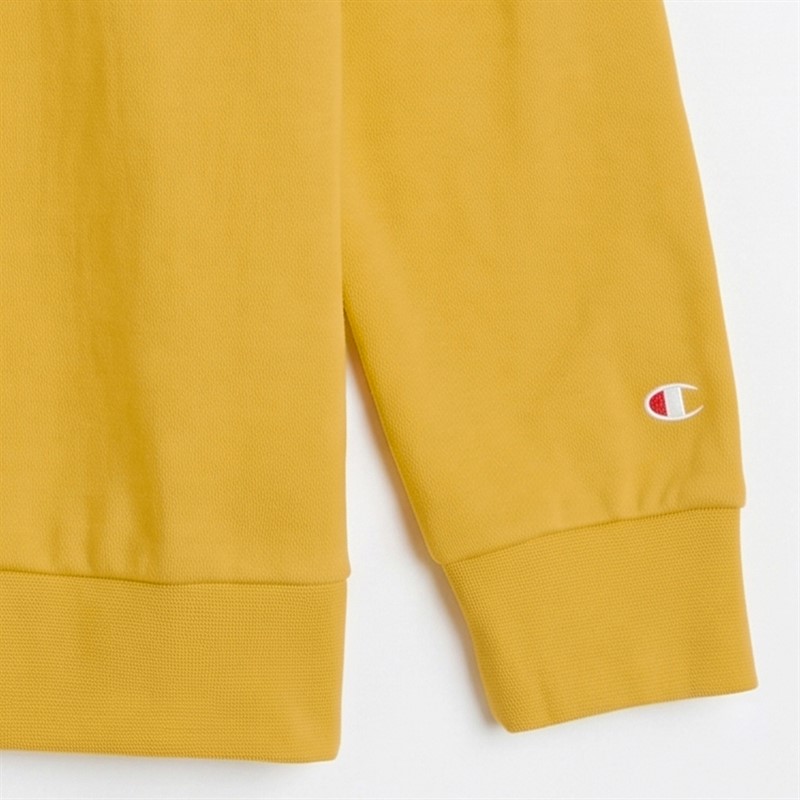 Champion Junior Script Shop Logo Sweatshirt Yellow
