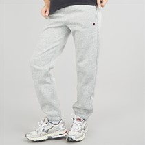 Champion Womens Core Icons Heritage Logo Cuff Joggers Light Grey