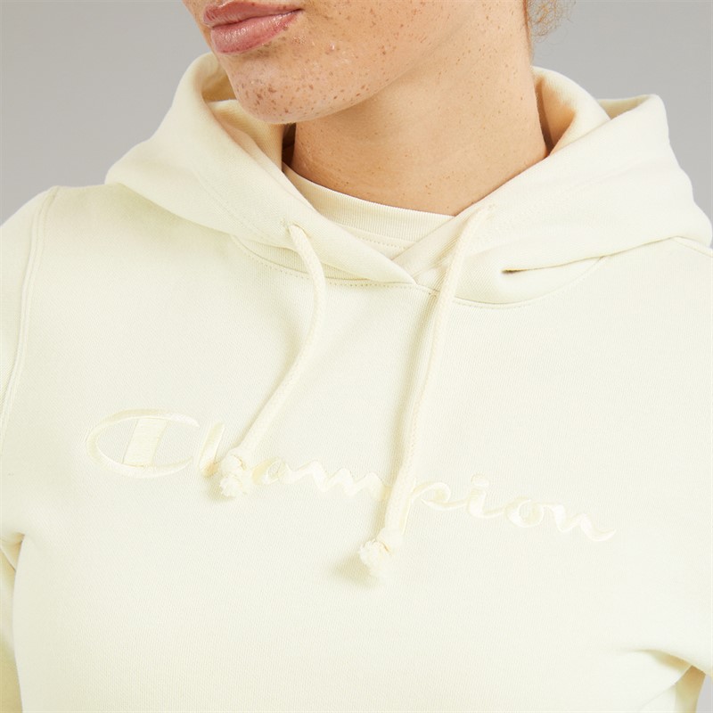 Champion Womens Icons Tonal Logo Hoodie White