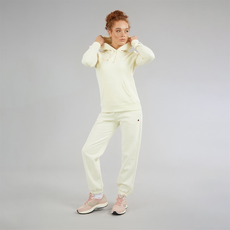 Champion Womens Icons Tonal Logo Hoodie White