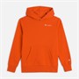 Champion Junior Core Heritage Logo Hoodie Bright Orange