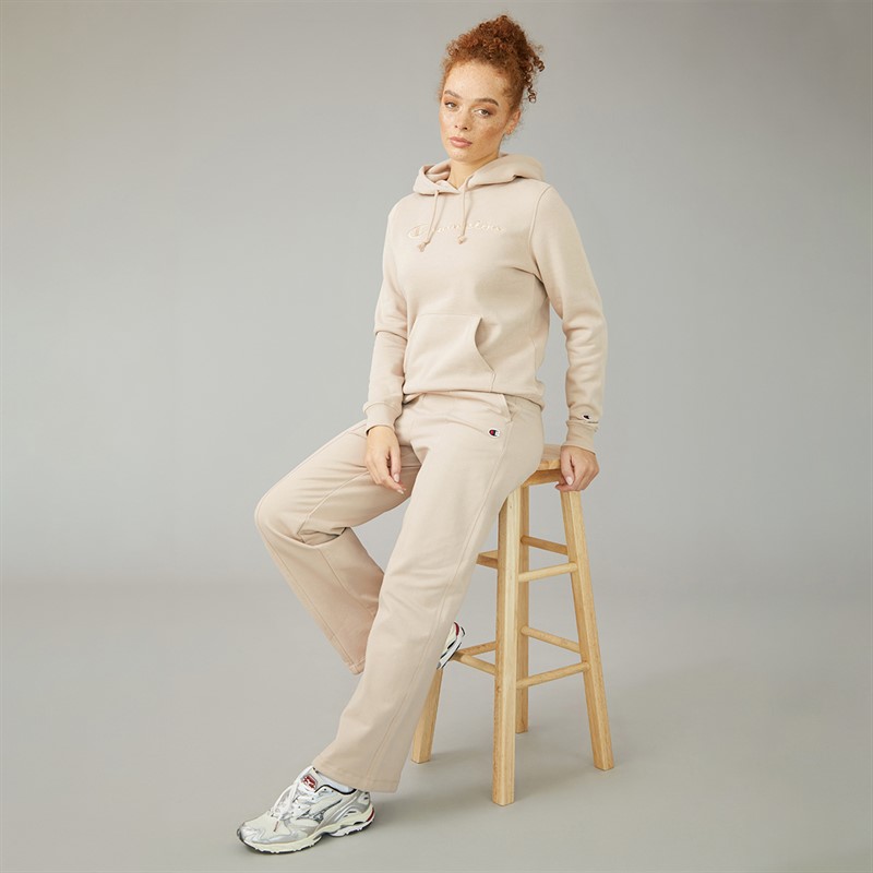Champion Womens Icons Logo Joggers Cream
