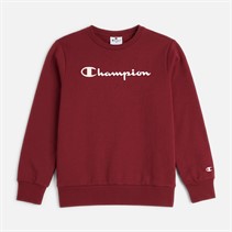 Champion Junior Script Shop Logo Sweatshirt Red