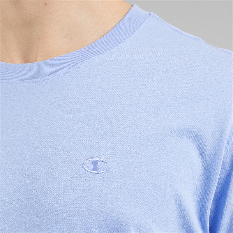 Champion Mens Icons Tonal Logo T-Shirt Powder Blue