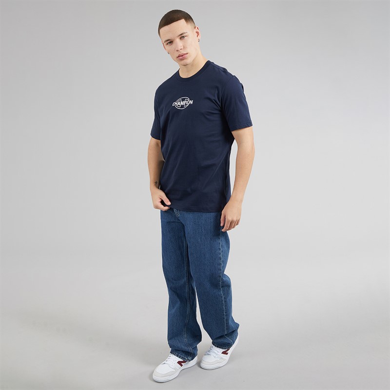 Champion Mens Graphic Shop T-Shirt Navy