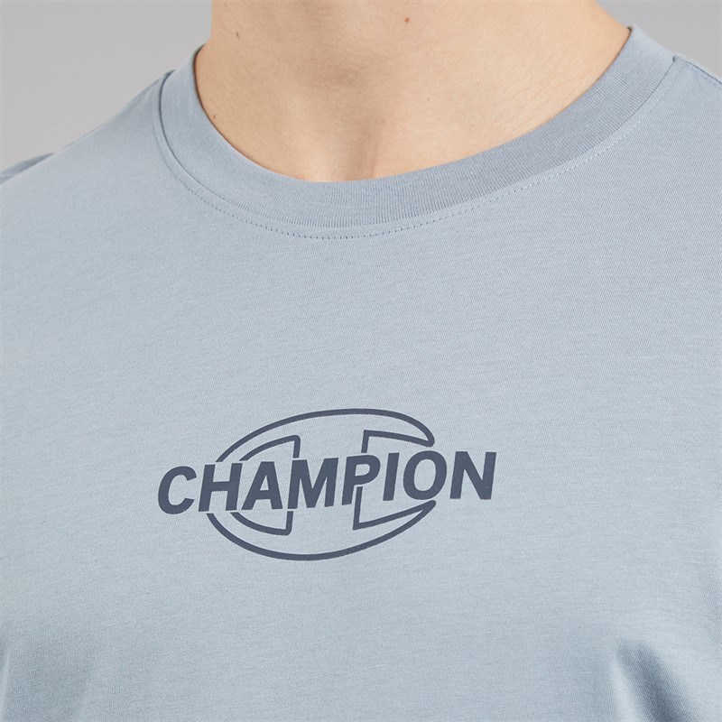 Champion Mens Graphic Shop T-Shirt Classic Blue