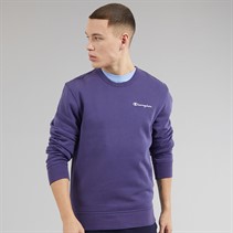 Champion Mens Core Icons Heritage Logo Sweatshirt Dark Blue