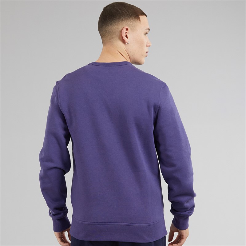 Champion Mens Core Icons Heritage Logo Sweatshirt Dark Blue