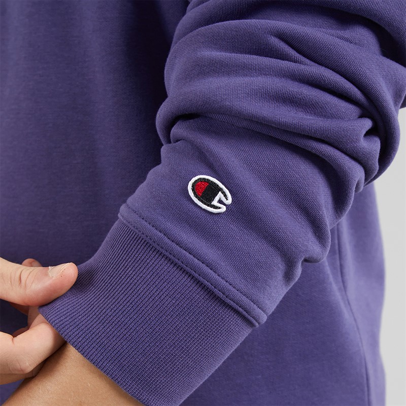 Champion Mens Core Icons Heritage Logo Sweatshirt Dark Blue