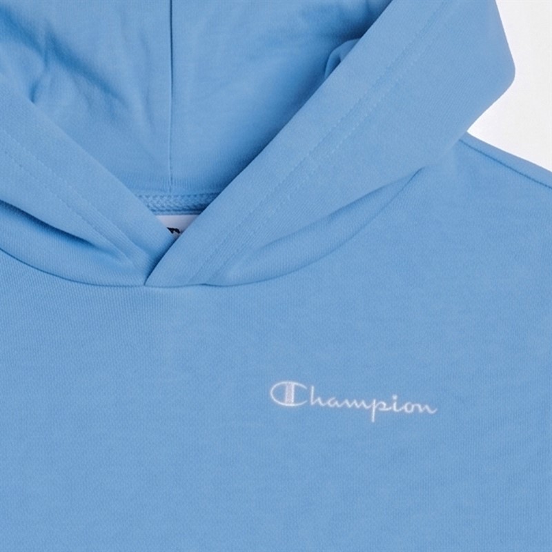 Champion Junior Core Heritage Logo Hoodie Blue