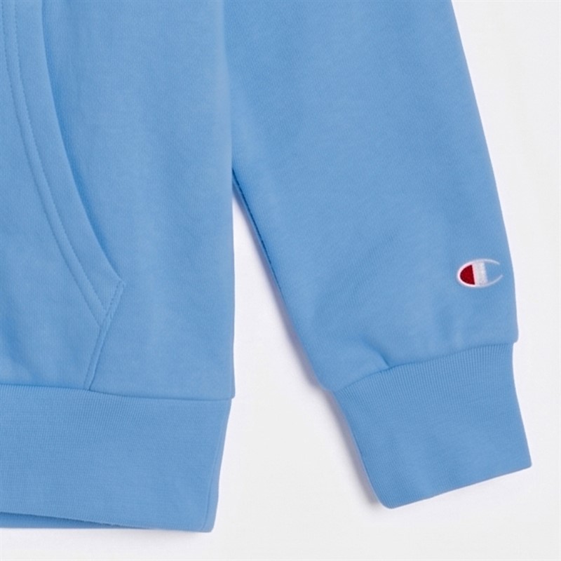 Champion Junior Core Heritage Logo Hoodie Blue