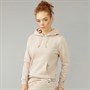 Champion Womens Icons Tonal Logo Hoodie Cream