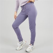Champion Womens Core Icons Heritage Logo Rib Cuff Joggers Darm Mauve