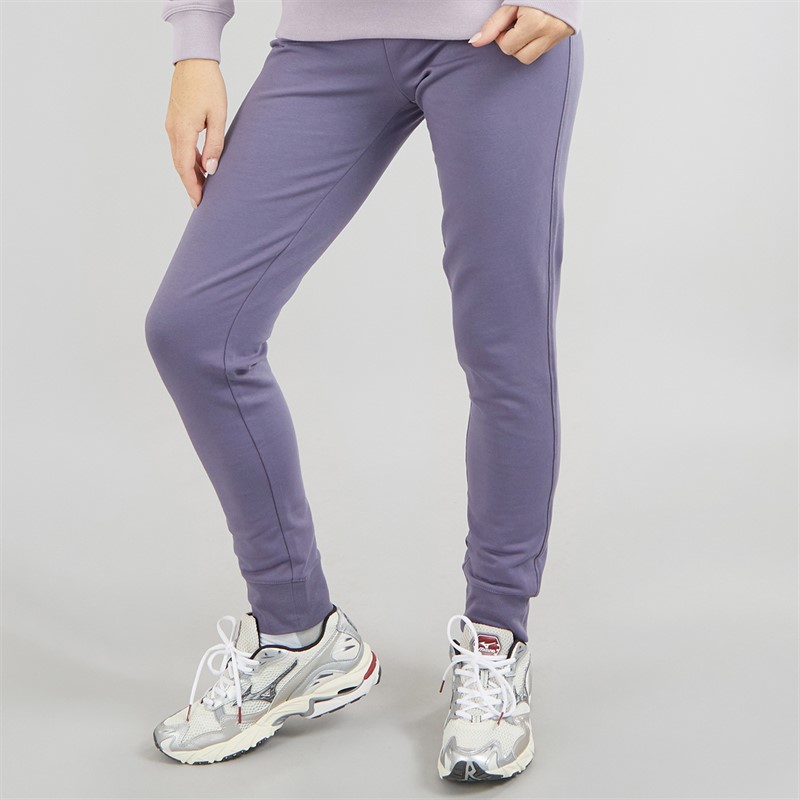 Champion Womens Core Icons Heritage Logo Rib Cuff Joggers Darm Mauve