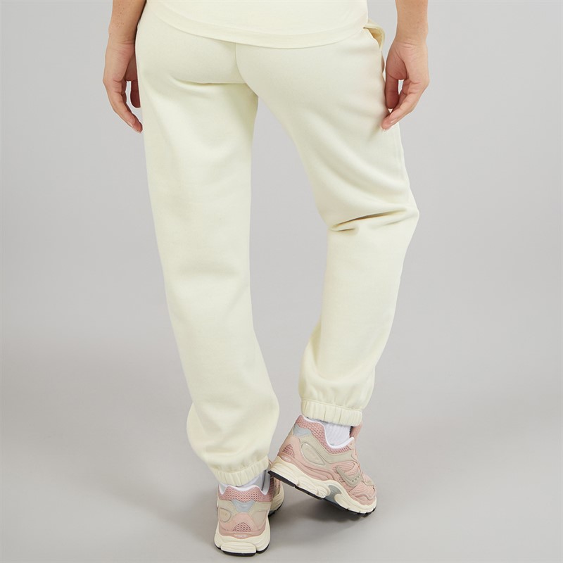 Champion Womens Core Icons Heritage Logo Cuff Joggers White