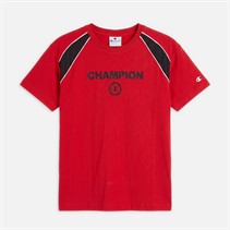 Champion Junior Boys Urban Sport T-Shirt Red/Black/White