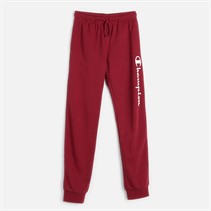 Champion Junior Script Shop Logo Rib Cuff Joggers Red