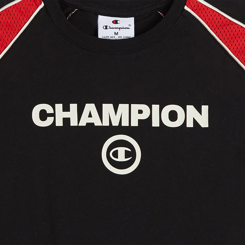 Champion Junior Urban Sport T-Shirt Black/Red/White