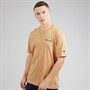 Champion Mens Icons Logo T-Shirt Beige