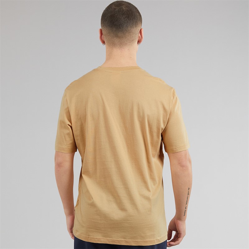 Champion Mens Icons Logo T-Shirt Beige