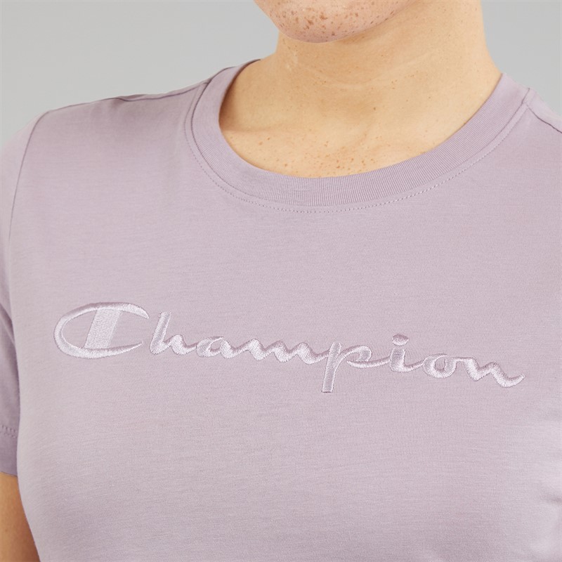 Champion Womens Icons Logo T-Shirt Mauve