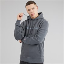 Champion Mens Icons Logo Hoodie Flint Grey