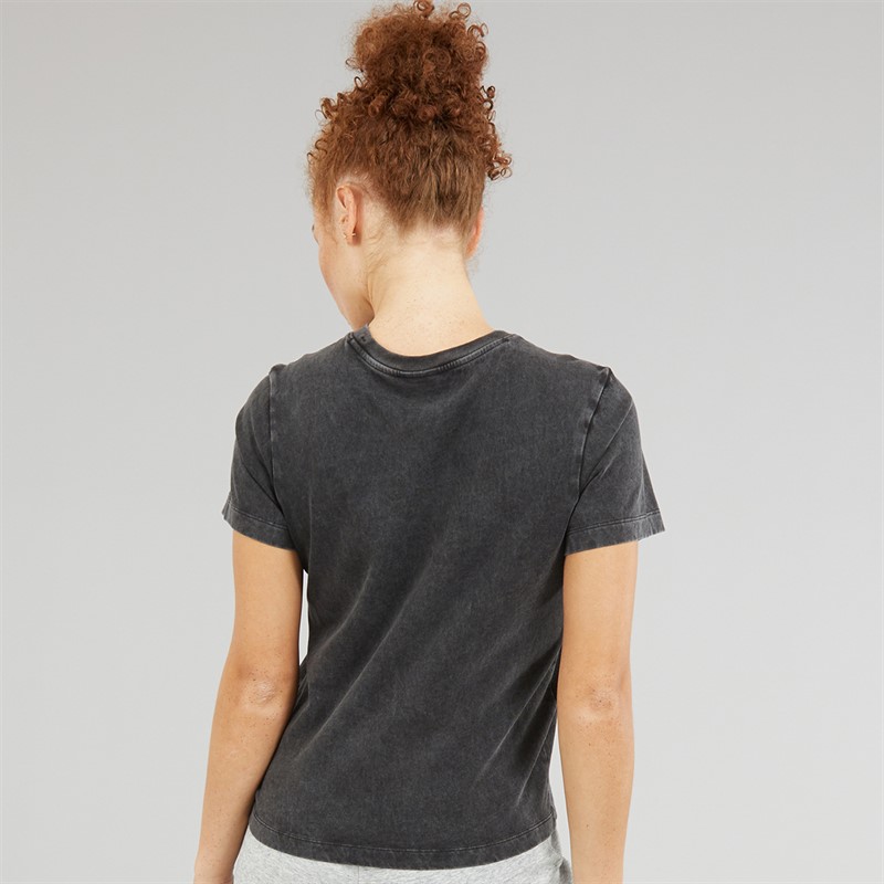 Champion Womens Icons Wash Logo T-Shirt Black