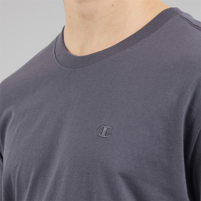 Champion Mens Icons Tonal Logo T-Shirt Dark Mauve