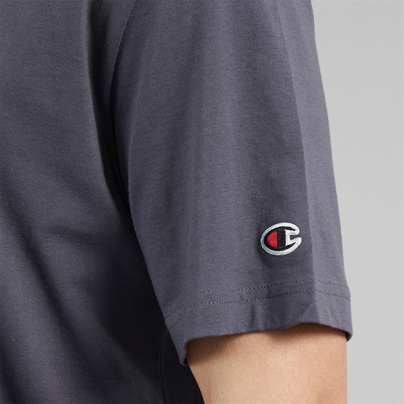 Champion Mens Icons Tonal Logo T-Shirt Dark Mauve