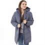 ADPT Meisjes Heavy Hood Pufferjas Blauw-Grijs